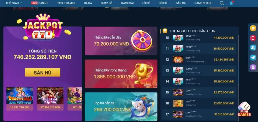 Hoàn trả không giới hạn Nổ Hũ 58win1 win